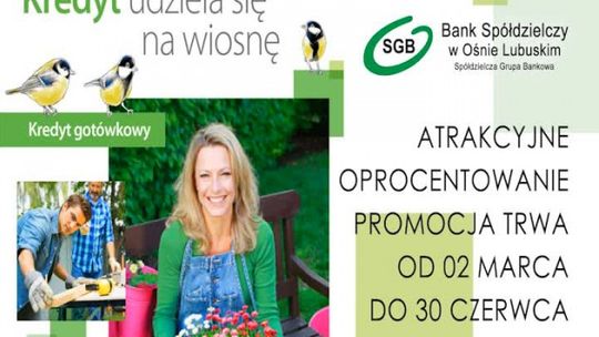 ATRAKCYJNA OFERTA W BANKU SPÓŁDZIELNCZYM SGB