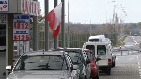 Demonstracja na przejściu granicznym w Świecku