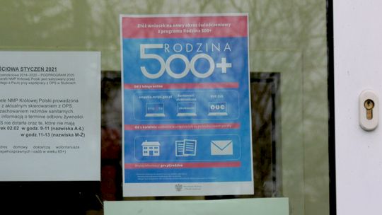 Informacja OPS o wnioskach na nowy okres świadczeniowy z programu Rodzina 500+