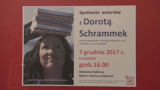 Już niedługo spotkanie autorskie z Dorotą Schrammek w Słubickiej Bibliotece. 