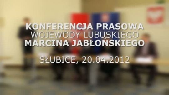 Konferencja Prasowa Wojewody Lubuskiego Marcina Jabłońskiego