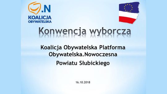Konwencja wyborcza komitetu Koalicja Obywatelska Słubice Konwencja wyborcza komitetu Koalicja Obywatelska Słubice