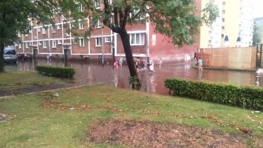 Letnia ulewa w Słubicach