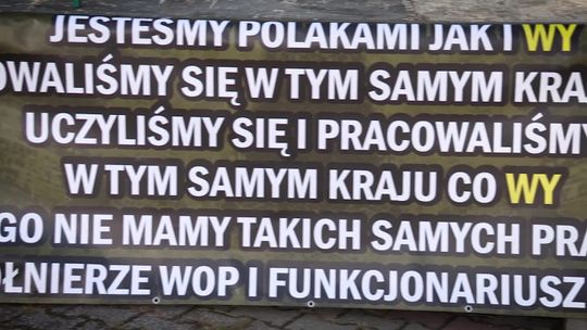 Manifestacja emerytowanych żołnierzy WOP i funkcjonariuszy Straży Granicznej Manifestacja emerytowanych żołnierzy WOP i funkcjonariuszy Straży Granicznej