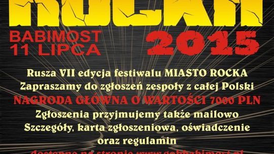 Miasto Rocka 2015 – zgłoś zespół do konkursu