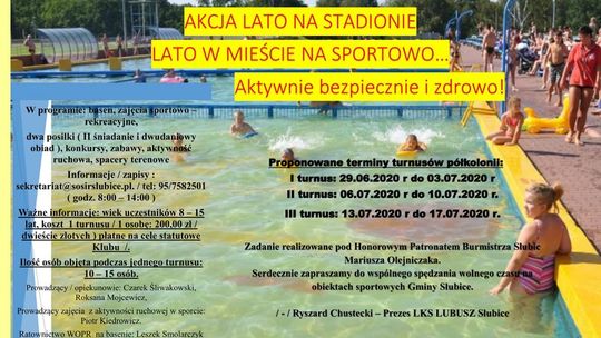 Mityng lekkoatletyczny oraz półkolonie na obiektach SOSiR-u