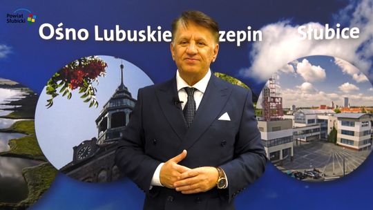 Noworoczne życzenia starosty słubickiego Leszka Bajona