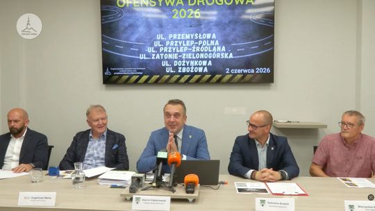 Ofensywa drogowa 2026  - 6 kolejnych ulic przejdzie modernizację