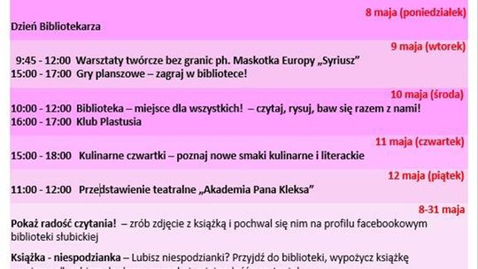 OGÓLNOPOLSKI TYDZIEŃ BIBLIOTEK