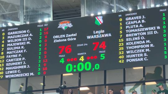 Orlen Zastal Zielona Góra wygrywa piątkowy mecz