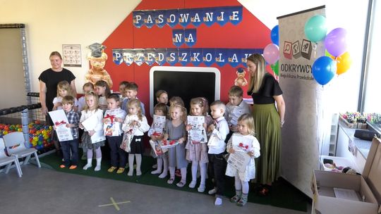 Pasowanie na przedszkolaka w przedszkolu "Odkrywcy" w Kunowicach
