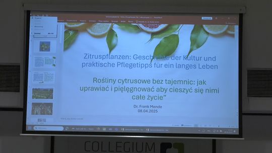 Polsko-Niemiecka Akademia Seniora - wykład o cytrusach
