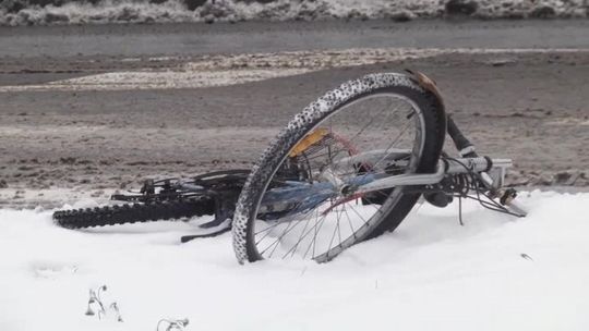 POTRĄCENIE ROWERZYSTY