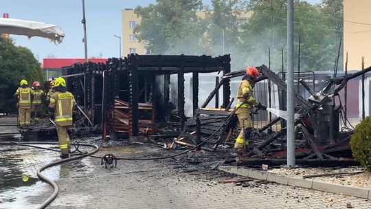 Pożar przy McDonald"s w Słubicach