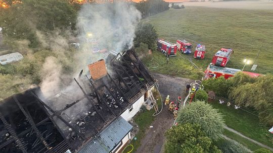 Pożar w Kijewicach - Gmina Skwierzyna