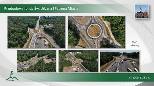 Przebudowa ronda św. Urbana - konferencja prasowa
