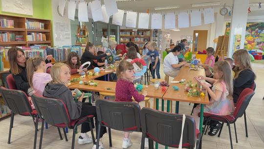 Rodzinne Warsztaty Wielkanocne w Bibliotece w Słubicach