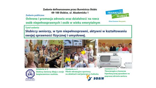 Słubiccy seniorzy aktywni — projekt wspierający bezpieczeństwo, zdrowie i integrację