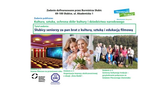 Słubiccy seniorzy za pan brat z kulturą, sztuką i edukacją filmową