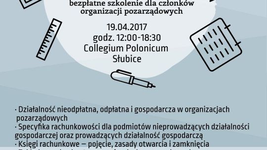 Szkolenie z podstaw księgowości dla organizacji pozarządowych