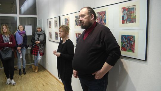 Wernisaż wystawy Roberta Znajomskiego - „Farba i stare książki”