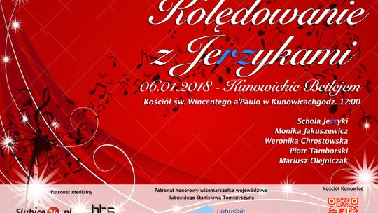 Wspólne kolędowanie z Jerzykami w Kościele św. Wincentego a'Paulo w Kunowicach już w Sobotę .