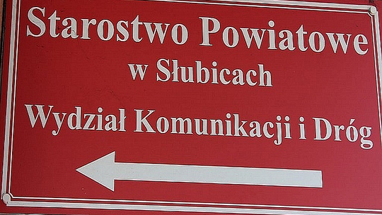 Zmiana funkcjonowania Wydziału Komunikacji i Dróg Starostwa Powiatowego w Słubicach