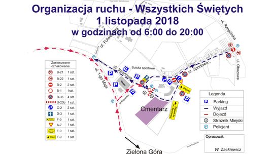 Zmiana organizacji ruchu na Wszystkich Świętych