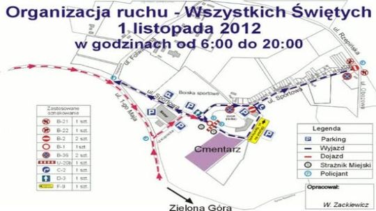 Zmiana organizacji ruchu w dniu Wszystkich Świętych