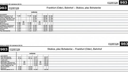 ZMIANY W KURSOWANIU TRANSGRANICZNEGO AUTOBUSU W DNIU 29.06