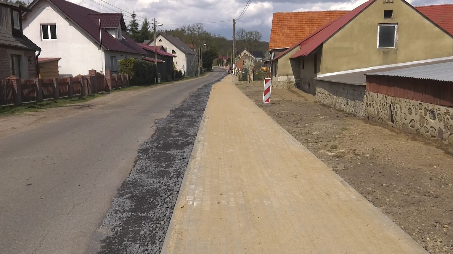 Inwestycje infrastruktury drogowej w Sieniawie - Powiat Świebodziński
