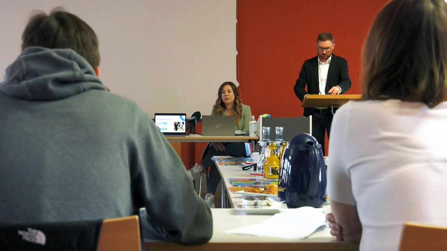 Konferencja prasowa w Bolfrashaus we Frankfurcie nad Odrą