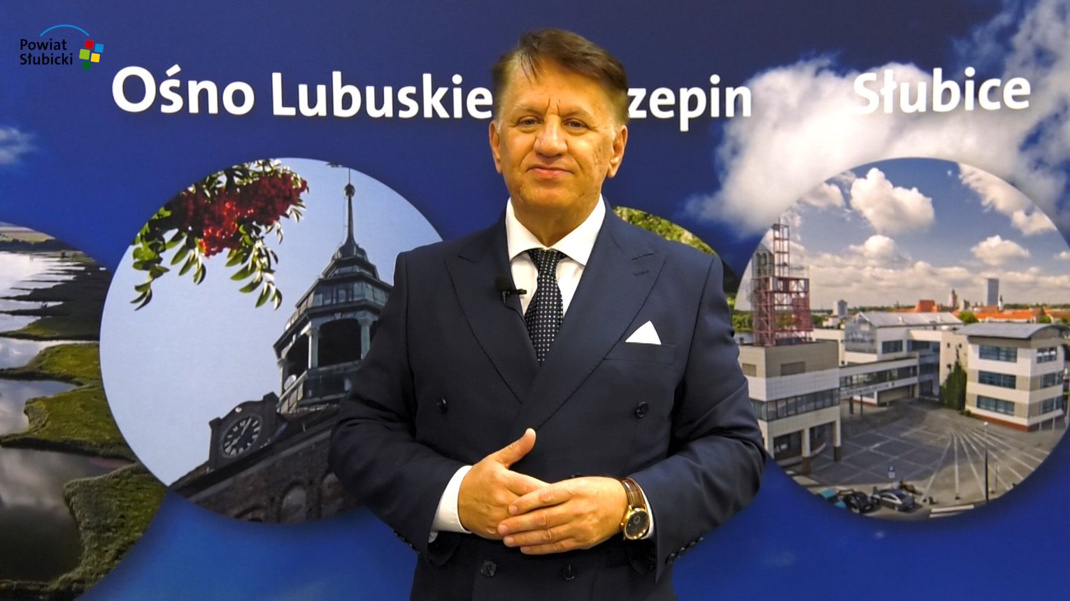 Noworoczne życzenia starosty słubickiego Leszka Bajona