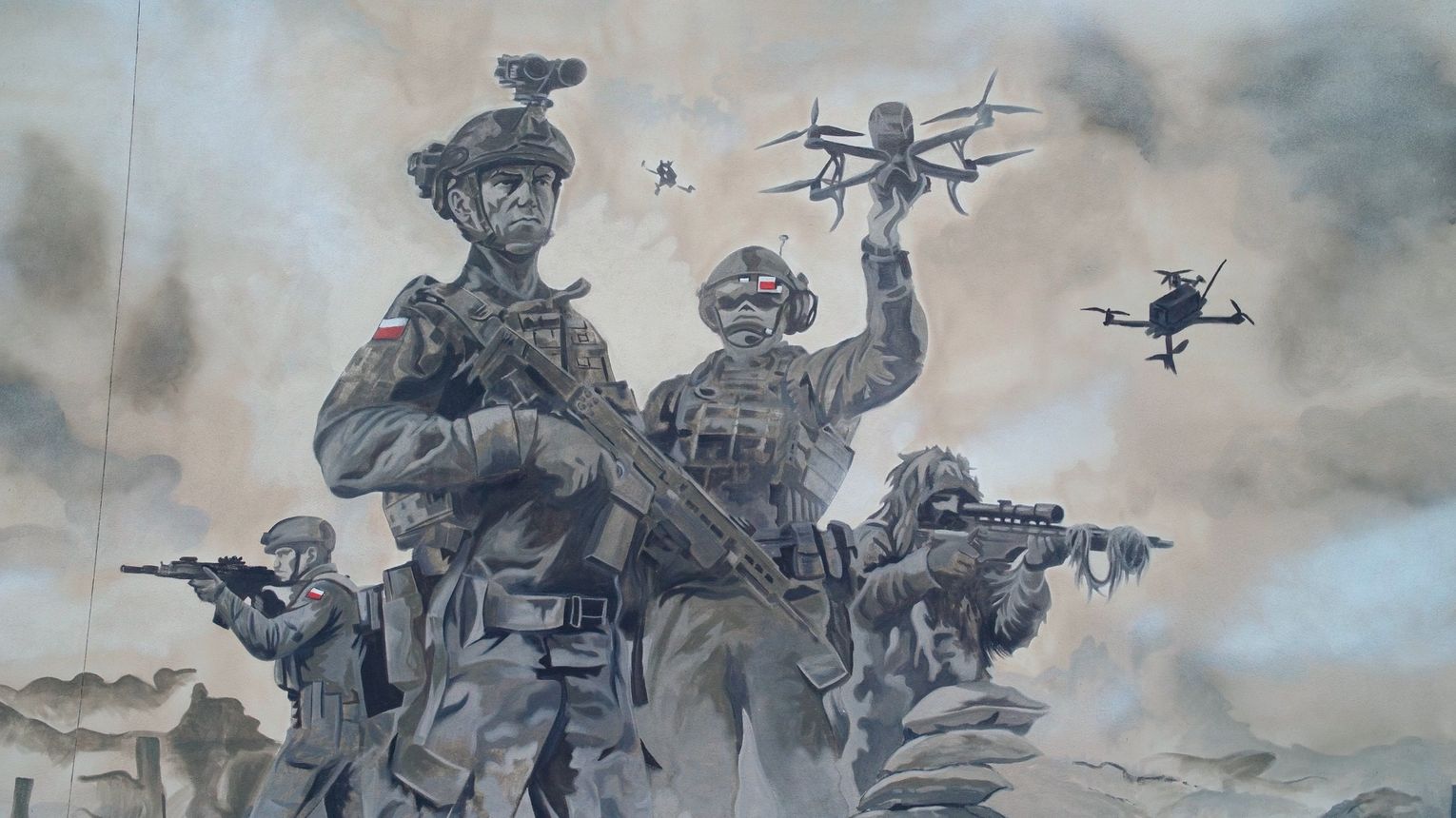 W Międzyrzeczu odsłonięto mural poświęcony 17. Wielkopolskiej Brygadzie Zmechanizowanej