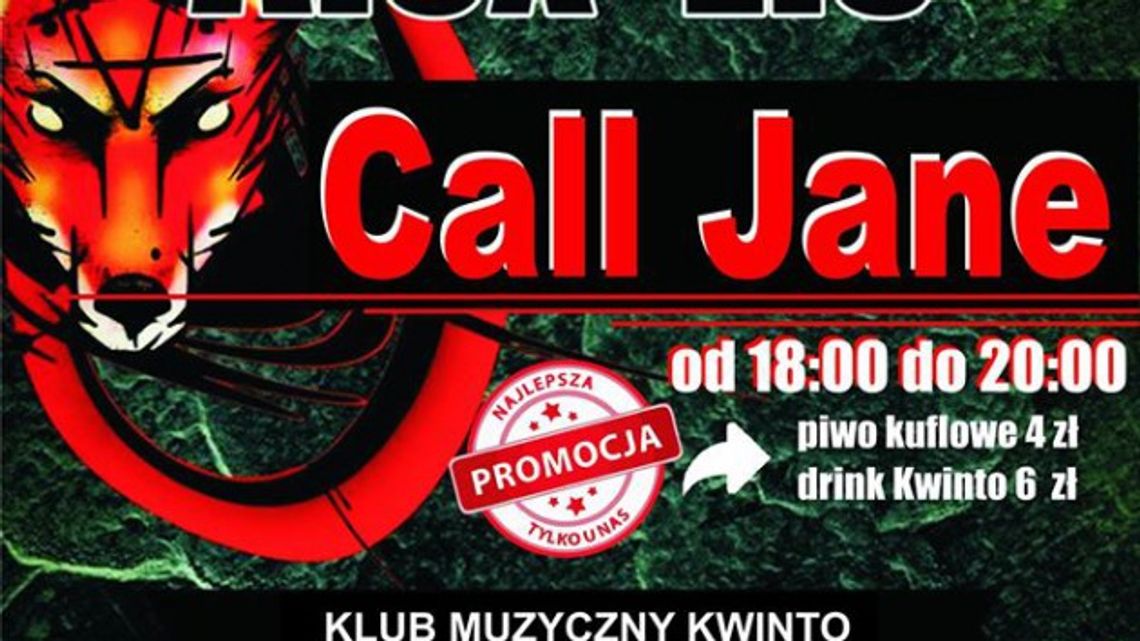 Alex Lis &amp; Call Jane w Kwinto