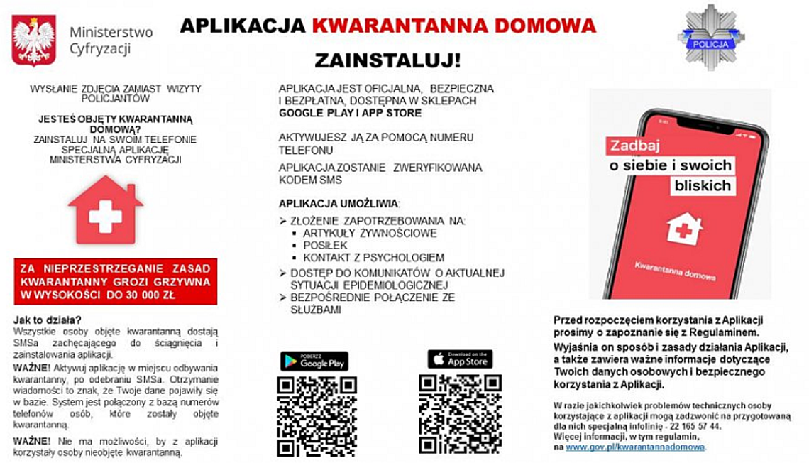 Aplikacja "Kwarantanna Domowa" – obowiązkowa od 1 kwietnia dla osób odbywających kwarantannę domową