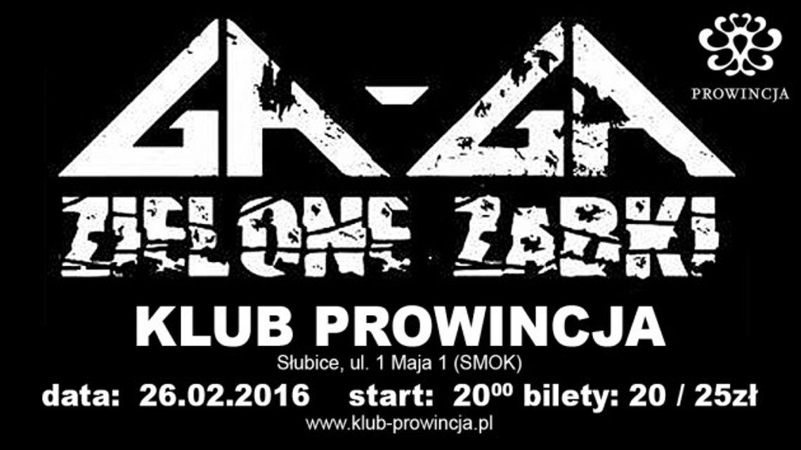 Ga Ga / Zielone Żabki - koncert w Prowincji