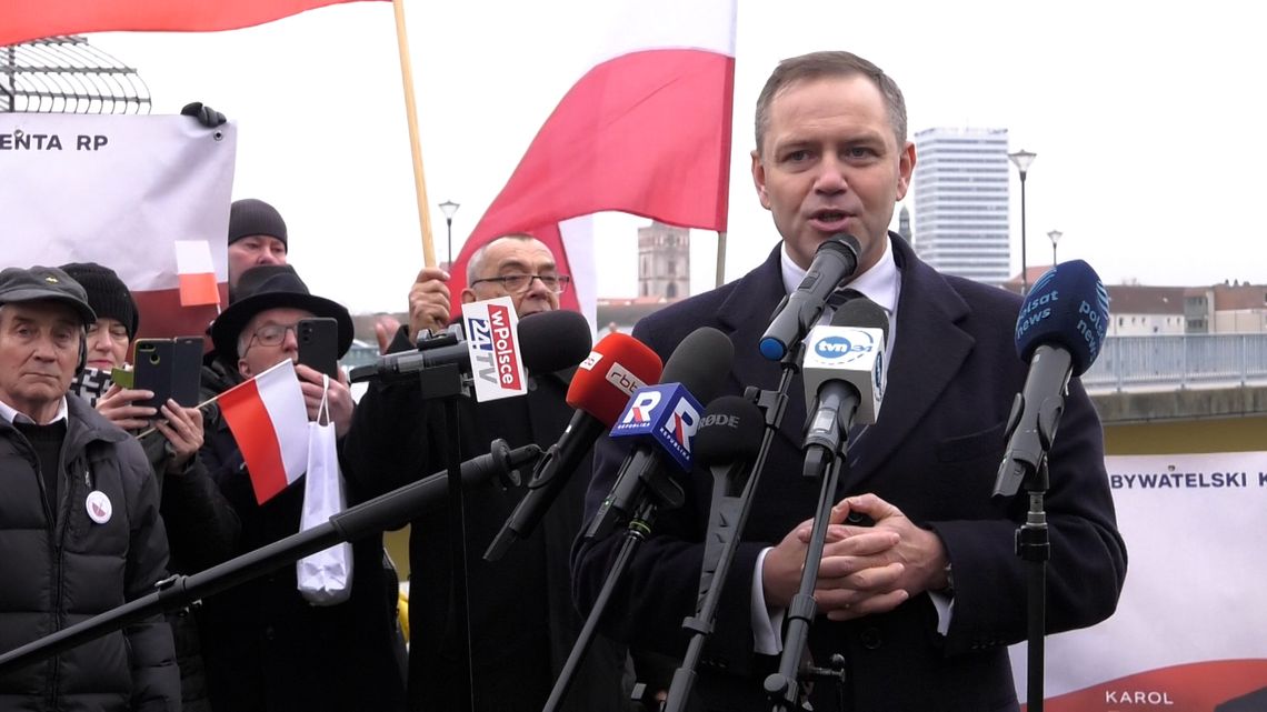 Karol Nawrocki z wizytą w Słubicach