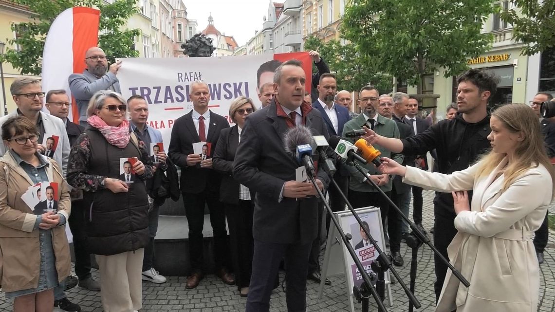 Konferencja poparcia dla Rafała Trzaskowskiego w Zielonej Górze