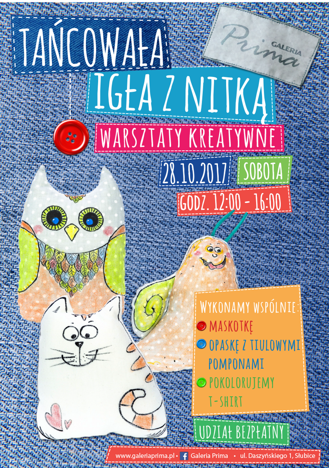 KREATYWNE WARSZTATY W GALERII PRIMA