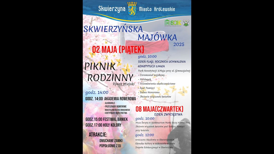Majowe wydarzenia w Skwierzynie - zapowiedź