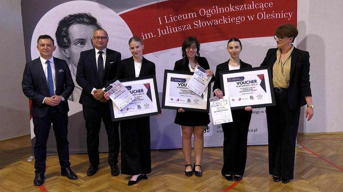 Mój pierwszy biznes - finał konkursu w LO w Oleśnicy. Mój pierwszy biznes - finał konkursu w LO w Oleśnicy.