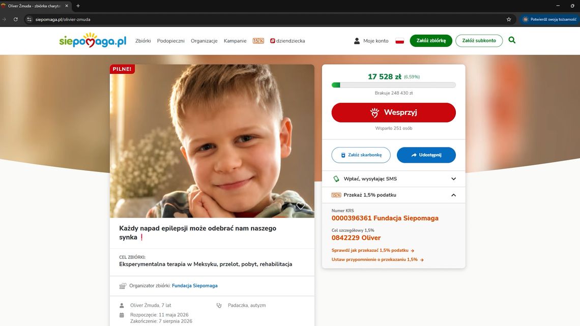 Oliver Żmuda walczący z ciężką chorobą, został w Dniu Dziecka symbolicznym burmistrzem Słubic Oliver Żmuda walczący z ciężką chorobą, został w Dniu Dziecka symbolicznym burmistrzem Słubic