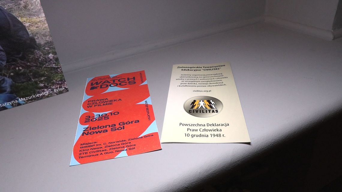 Otwarcie Festiwalu Watch Docs w Wojewódzkiej i Miejskiej Bibliotece Publicznej im. Cypriana Norwida w Zielonej Górze.