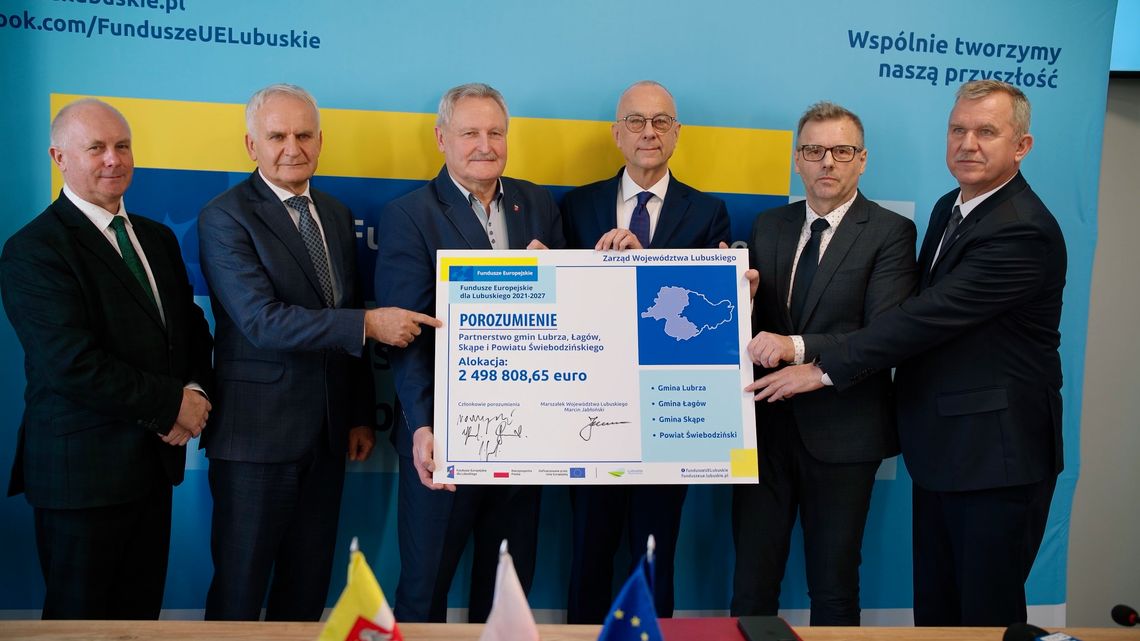 𝗣𝗼𝗱𝗽𝗶𝘀𝗮𝗻𝗶𝗲 𝗽𝗼𝗿𝗼𝘇𝘂𝗺𝗶𝗲𝗻𝗶𝗮 𝘇 𝘀𝗮𝗺𝗼𝗿𝘇𝗮̨𝗱𝗮𝗺𝗶 𝘁𝘄𝗼𝗿𝘇𝗮̨𝗰𝘆𝗺𝗶 𝗽𝗮𝗿𝘁𝗻𝗲𝗿𝘀𝘁𝘄𝗼 𝗴𝗺𝗶𝗻 𝗟𝘂𝗯𝗿𝘇𝗮, Ł𝗮𝗴𝗼́𝘄, 𝗦𝗸𝗮̨𝗽𝗲 𝗶 𝗣𝗼𝘄𝗶𝗮𝘁𝘂 𝗦́𝘄𝗶𝗲𝗯𝗼𝗱𝘇𝗶𝗻́𝘀𝗸𝗶𝗲𝗴𝗼.