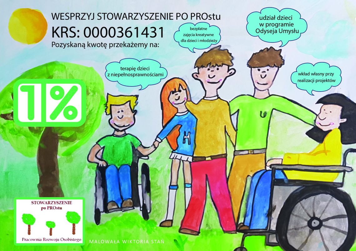 PRZEKAŻ 1% PODATKU STOWARZYSZENIU poPROstu