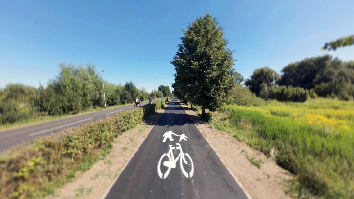 Ścieżka pieszo-rowerowe przy ul. Rzepińskiej w Słubicach