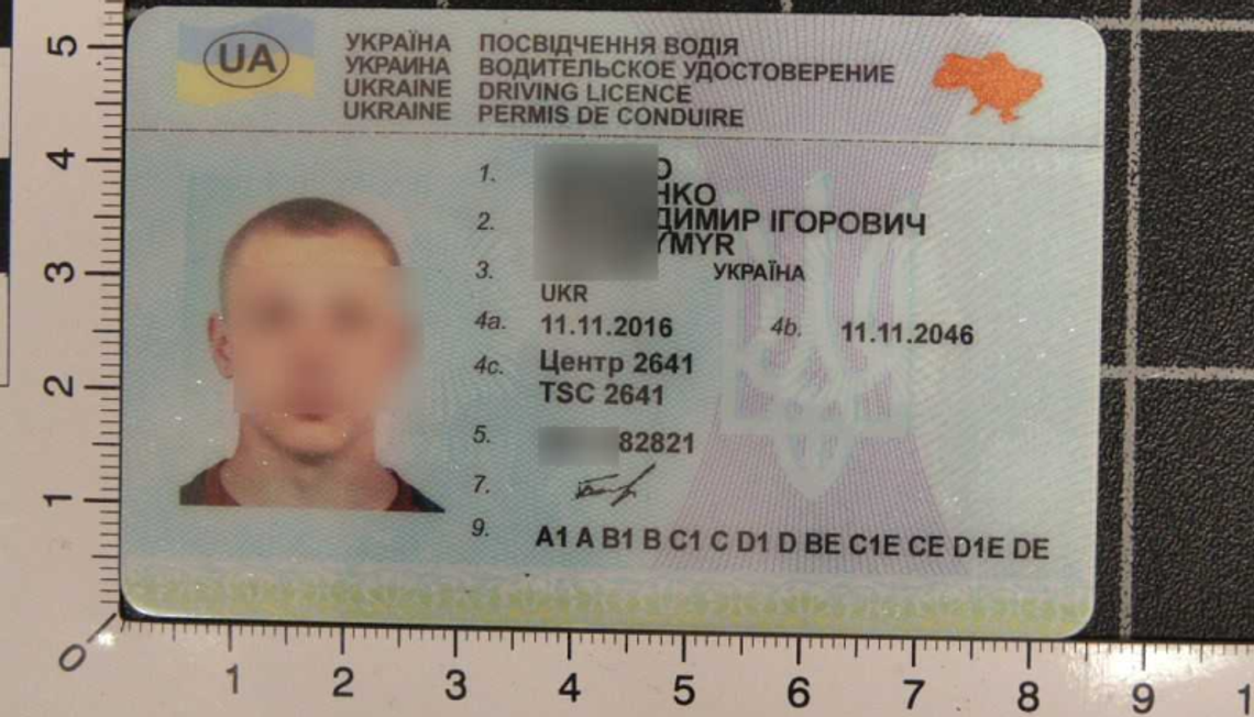 Sfałszowane prawo jazdy Sfałszowane prawo jazdy