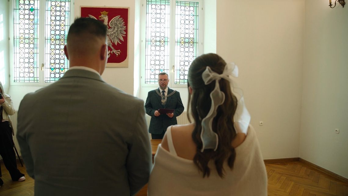 Ślub w Międzyrzeczu udzielony przez burmistrza Remigiusza Lorenza