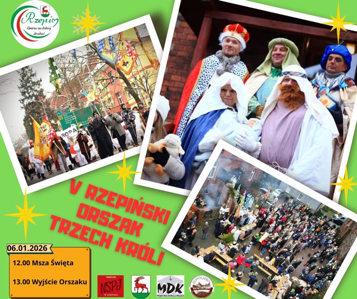 V Rzepiński Orszak Trzech Króli z udziałem mieszkańców